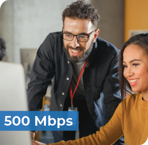 500 Mbps business fiber internet speed