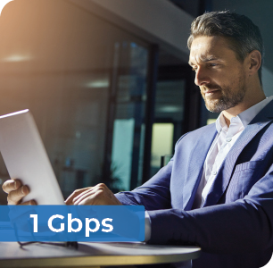 1 Gbps business fiber internet speed
