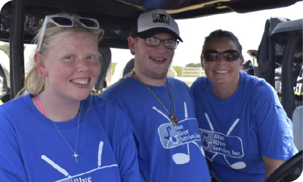 Participants in a Mainstream sponsored golf outing